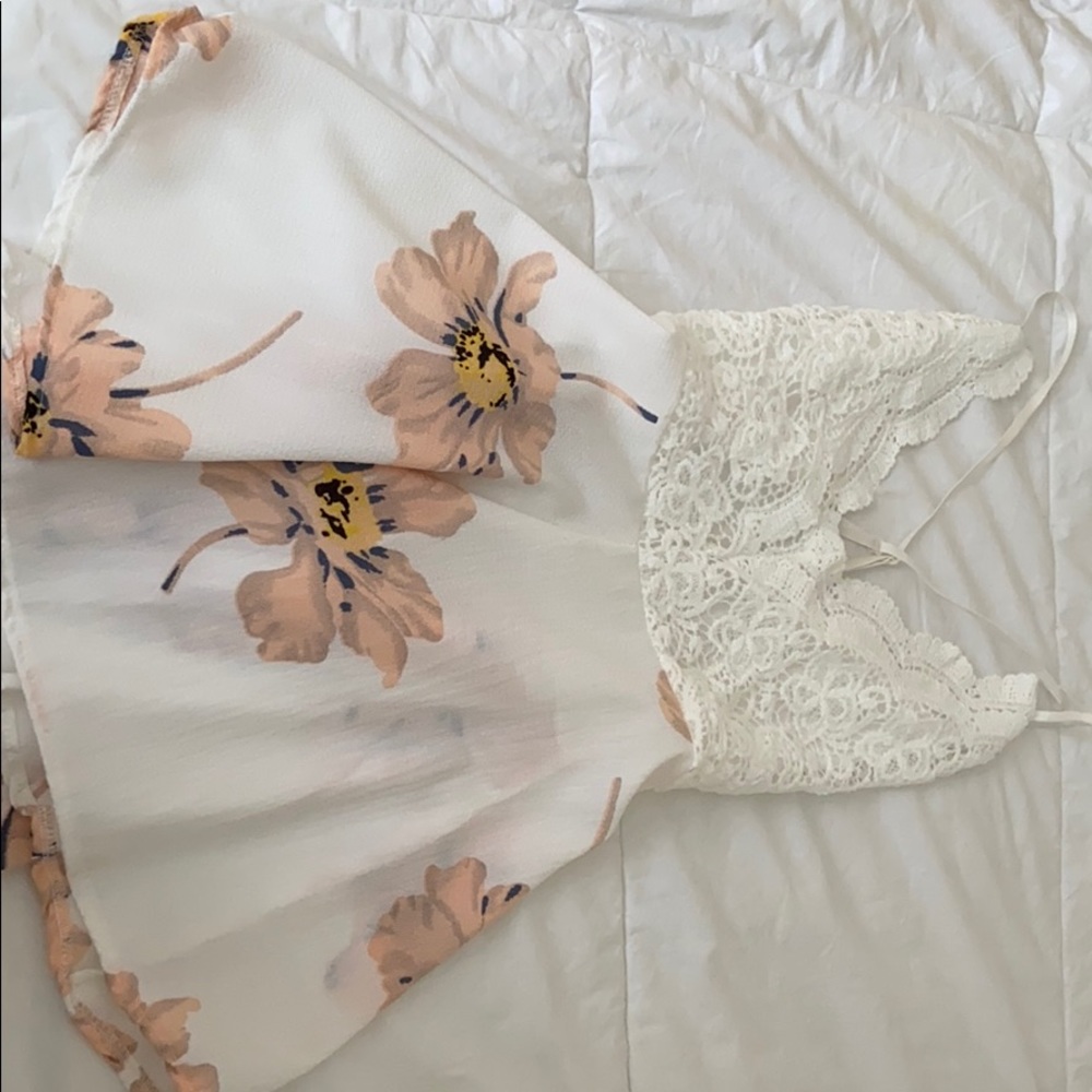 Open back beach romper